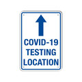 Lyle COVID Aluminum Sign, Covid Testing Location, 7x10 Reflective, LCUV-0016-RA_7x10 LCUV-0016-RA_7x10